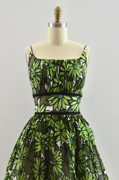 Vintage 50's Green Daydress