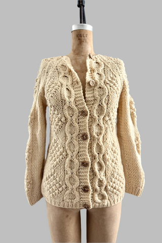 Fisherman Cable Knit Cardigan