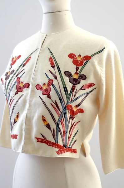 Vintage 1960s Darling Cropped Cardigan