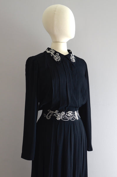 Vintage Karin Stevens Soutache Dress