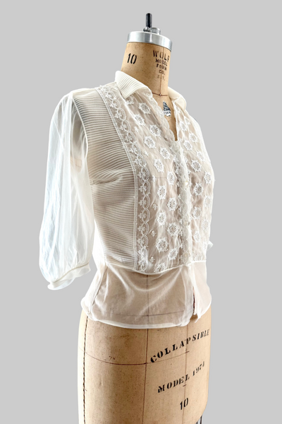 Vintage 1950s Sheer Top