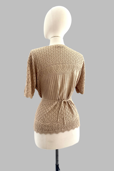 Vintage Pointelle Knit Top