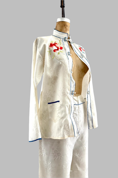Vintage 1950s Oriental Pajama Set