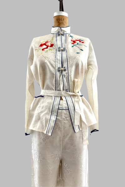 Vintage 1950s Oriental Pajama Set