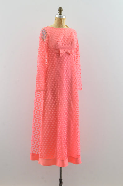 Vintage 1960's Pink Gown
