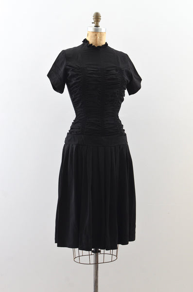 Vintage 1940's Ruched Dress