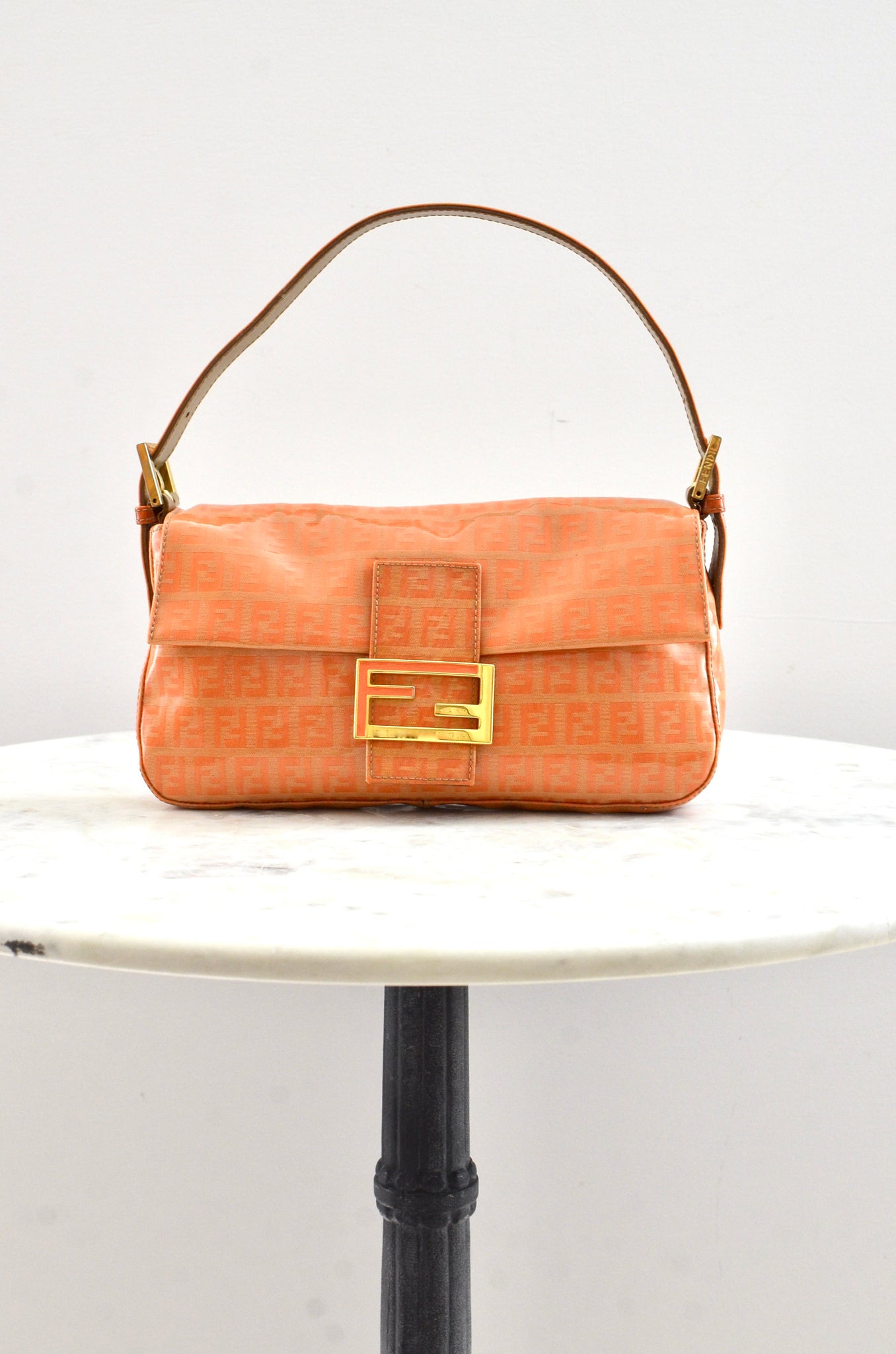 Fendi Baguette Tobacco Zucchino Bag – Pickled Vintage