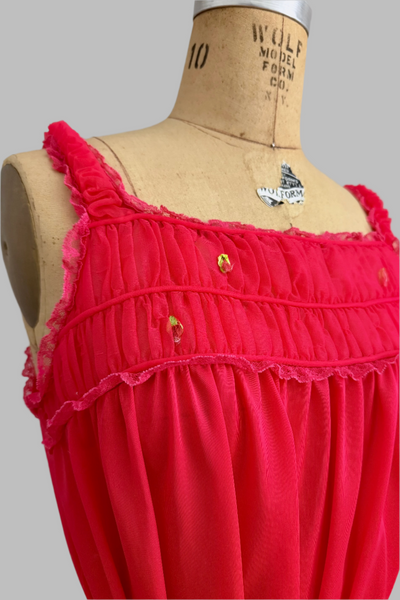 Vintage Red Nightgown