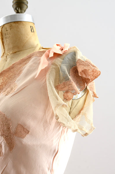 Vintage 30's Satin Duchene Nightgown