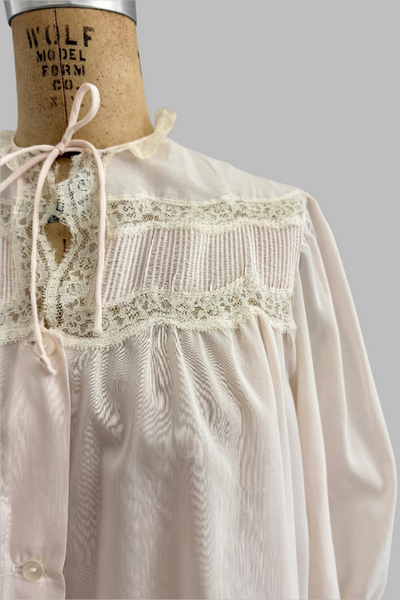 1950s Blush Bed Jacket