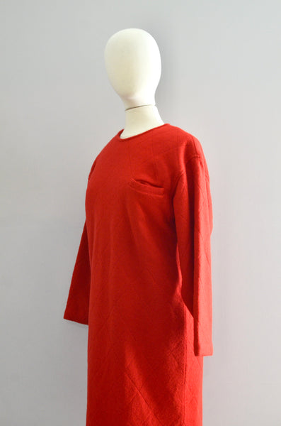 Vintage Red Sweater Dress