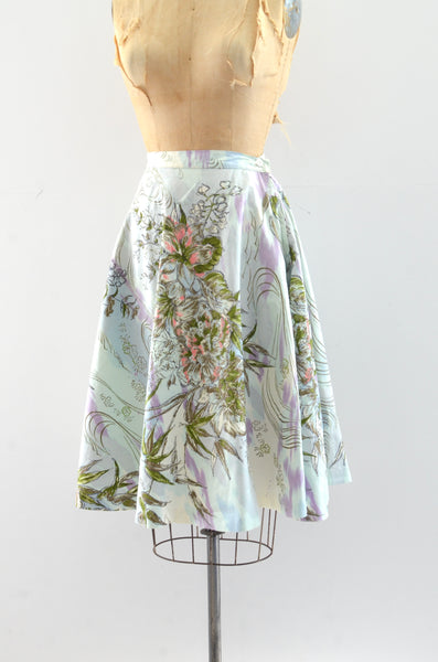 1950s Printed Skirt