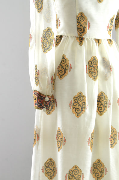 Vintage 1970s Alfred Shaheen Dress Set