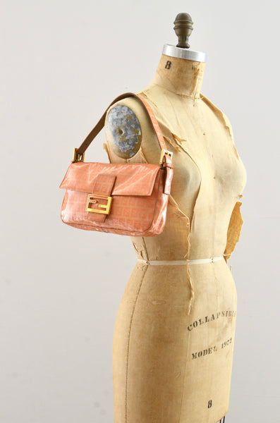 Fendi Baguette Orange Zucchino Bag