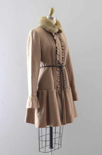Burberry Wool Princess Dress Coat