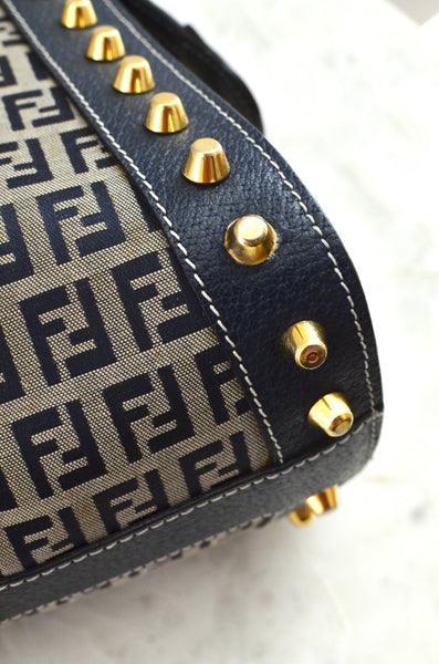 Fendi Studded Top-Handle Bag