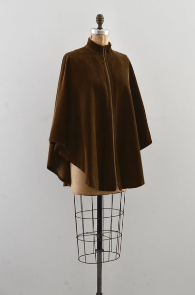 Vintage 1970's Peck & Peck Corduroy Cape