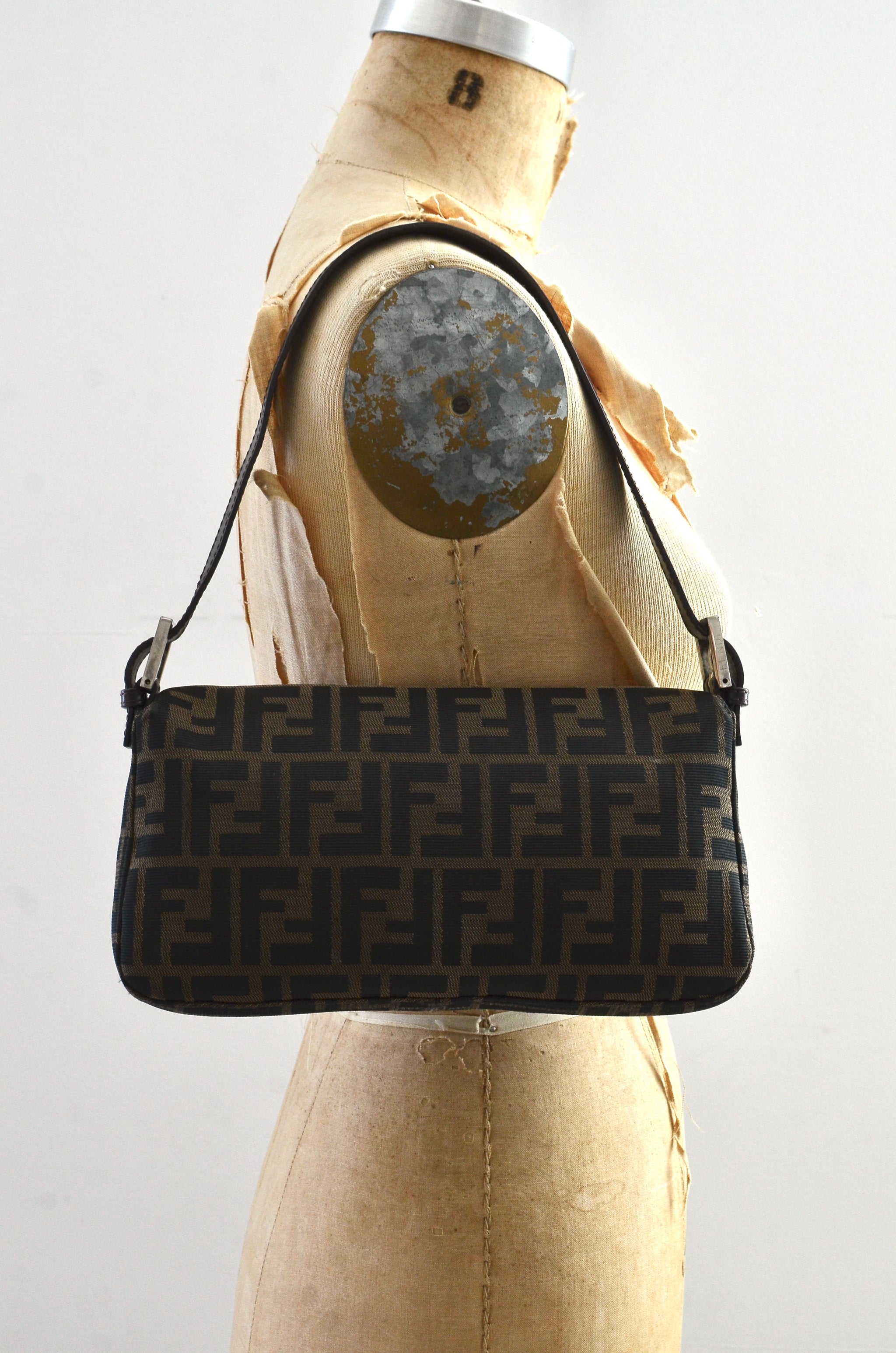 Fendi Zucca Tobacco Baguette Bag – Pickled Vintage