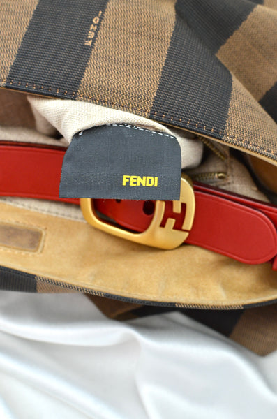 FENDI Pequin Hobo Bag