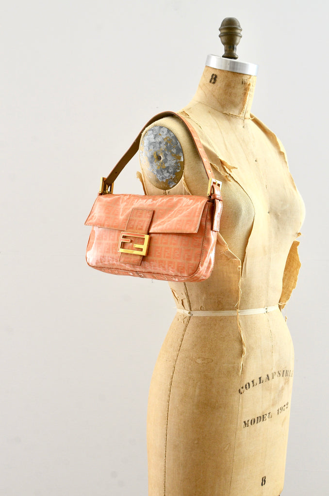 Orange fendi baguette best sale