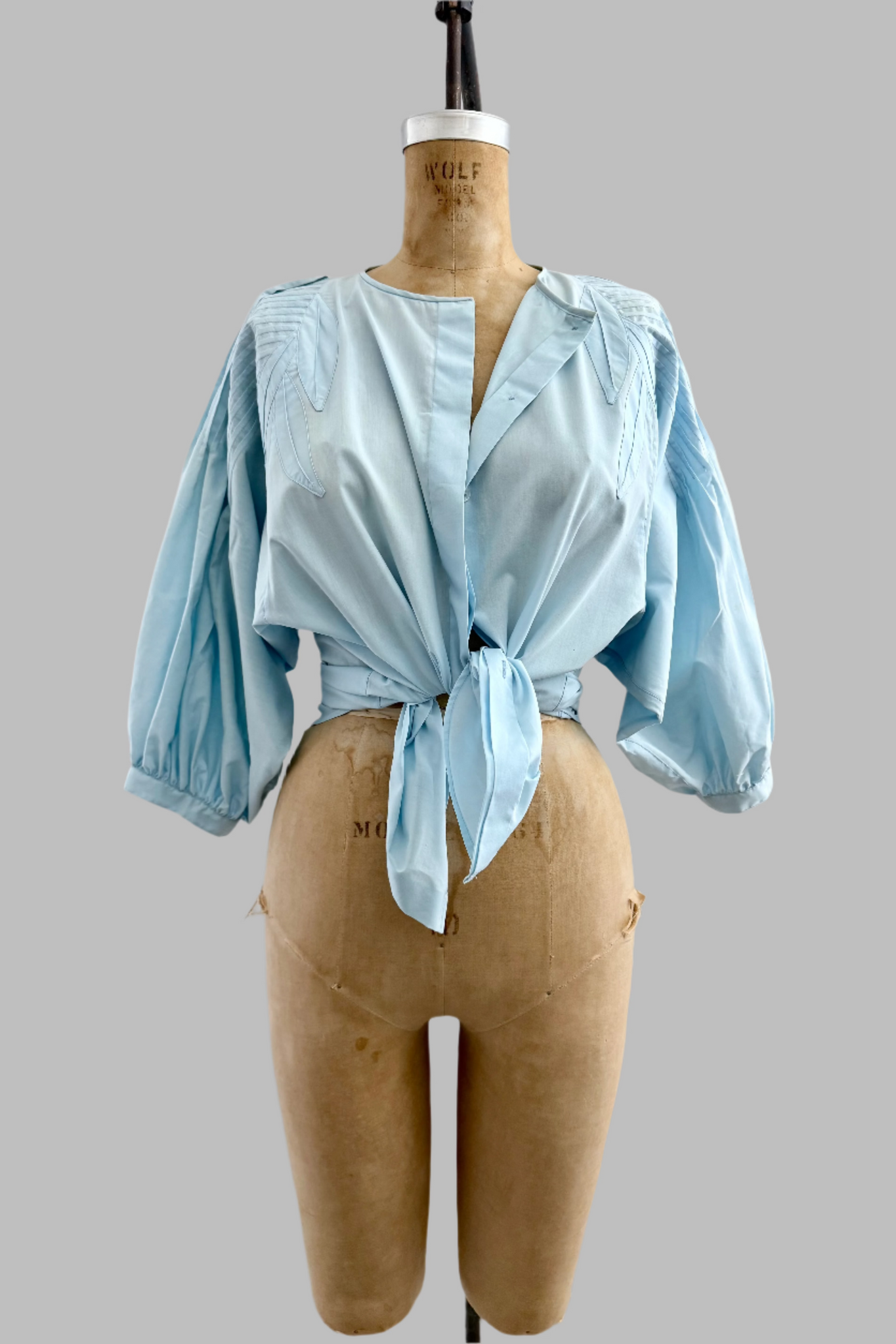 Blue Batwing Blouse