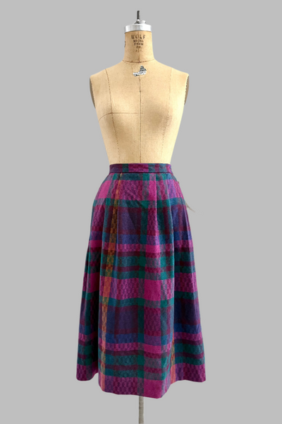 Vintage Plaid Skirt