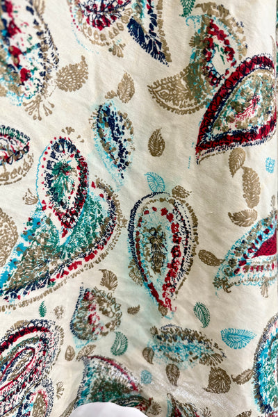 Vintage 1950s Paisley Dress