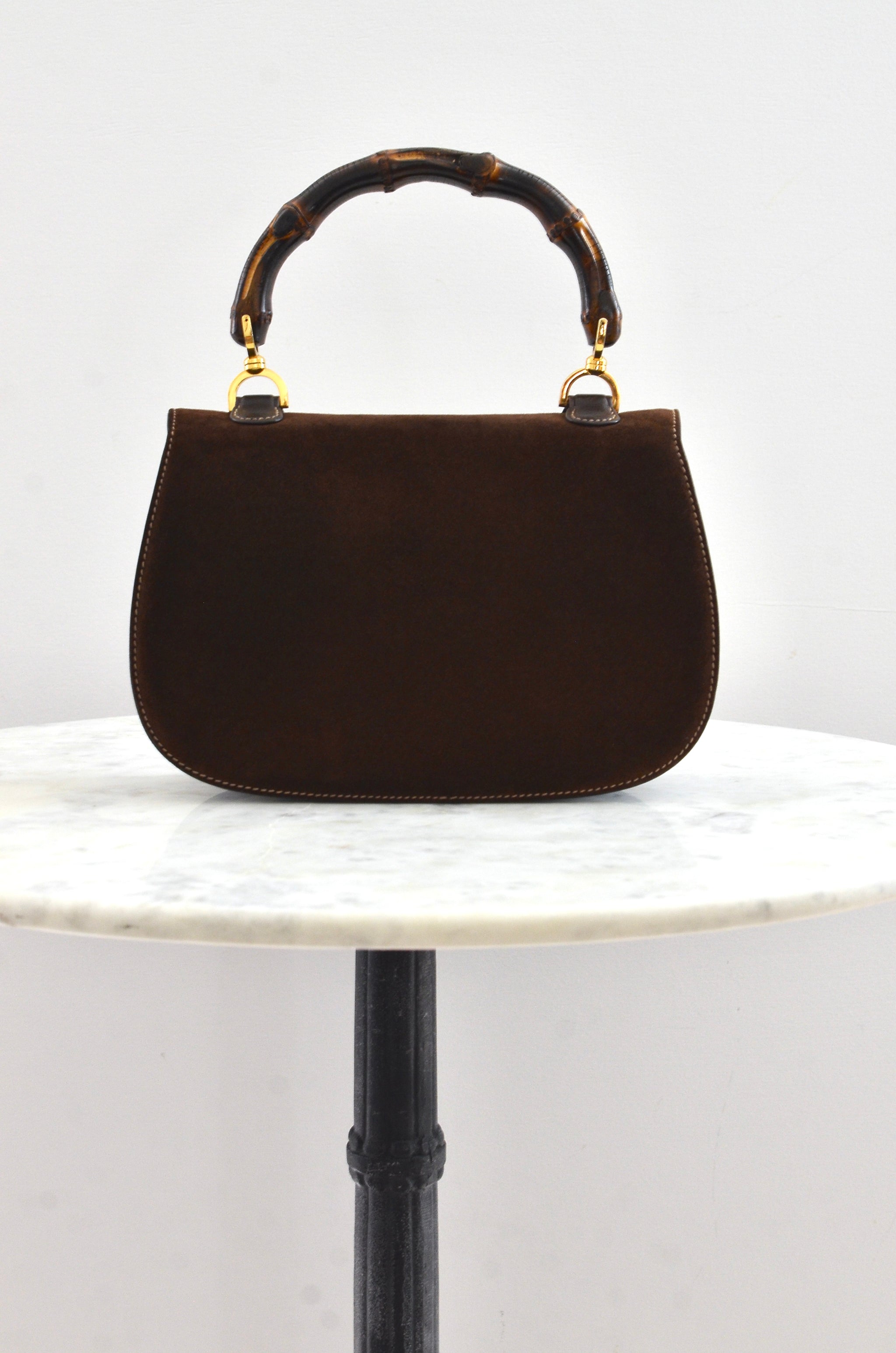Gucci 1960s Suede Bamboo 1947 Bag – Pickled Vintage