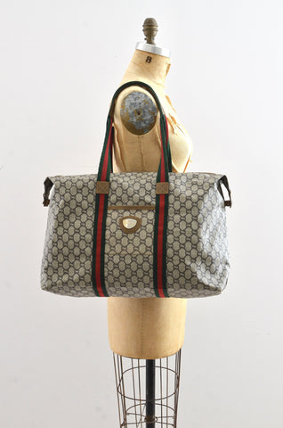 Gucci Sherry Line Weekender Monogram Bag GG PLUS