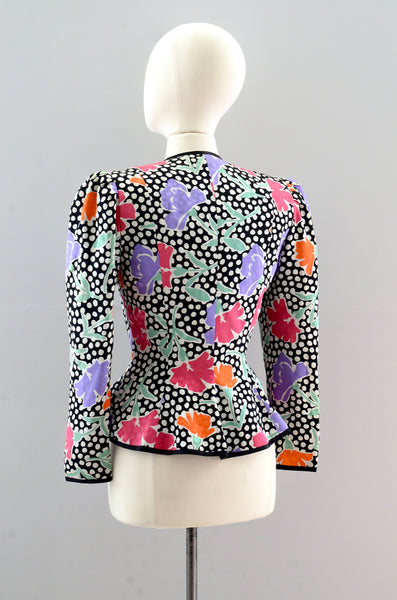 Vintage Lillie Rubin Silk Top