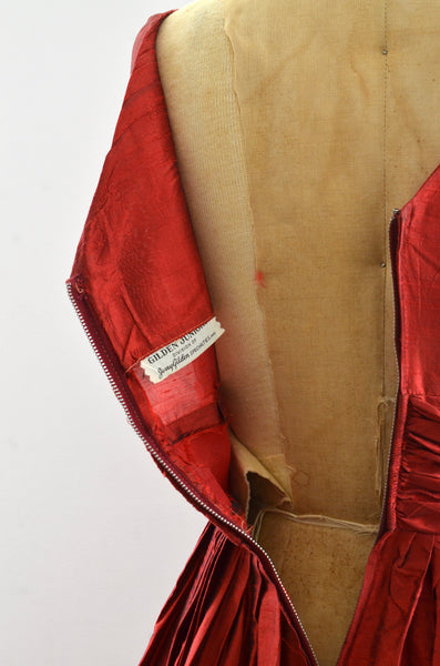 Vintage Gerry Gilden Raw Silk Dress