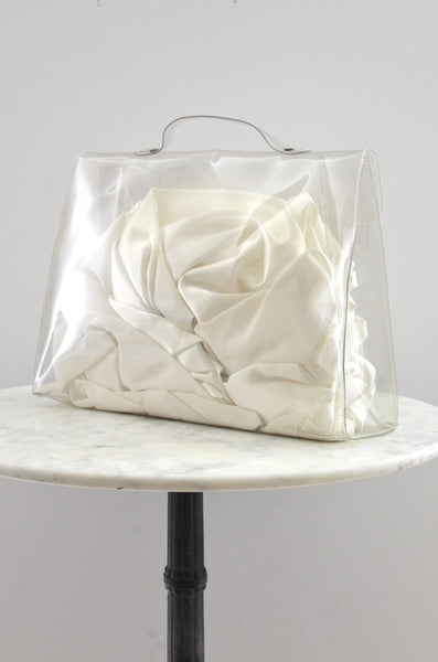 HERMÈS Kelly Transparent Bag Beach Vinyl Handbag