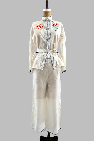 Vintage 1950s Oriental Pajama Set