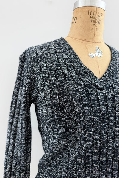 Vintage 1970s Lurex Knit Top