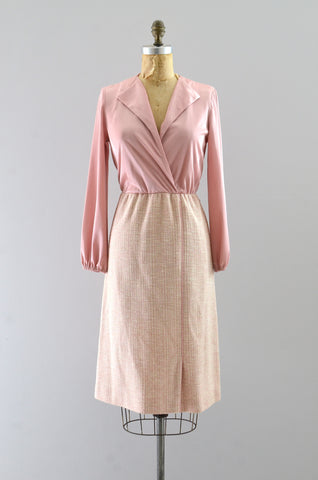 Vintage 70s Blush Dress