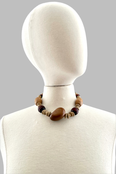 Vintage Wood Necklace