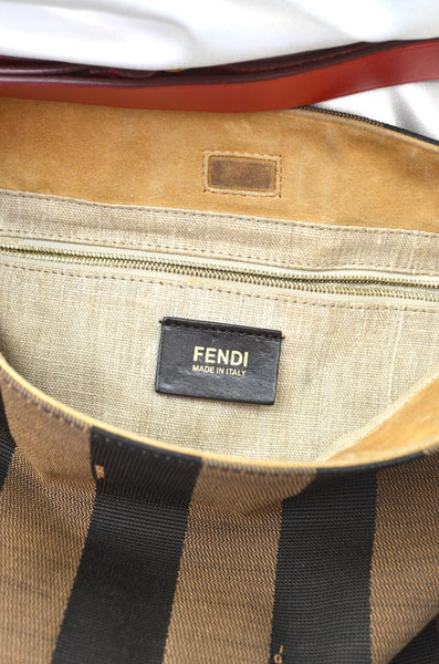 FENDI Pequin Hobo Bag