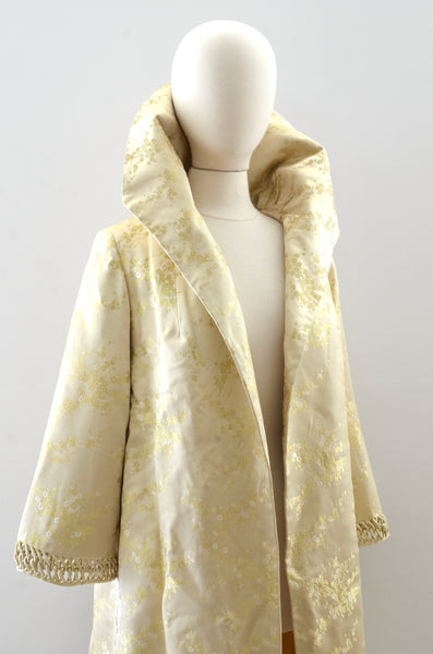Vintage 1950s Oriental Pleated Coat