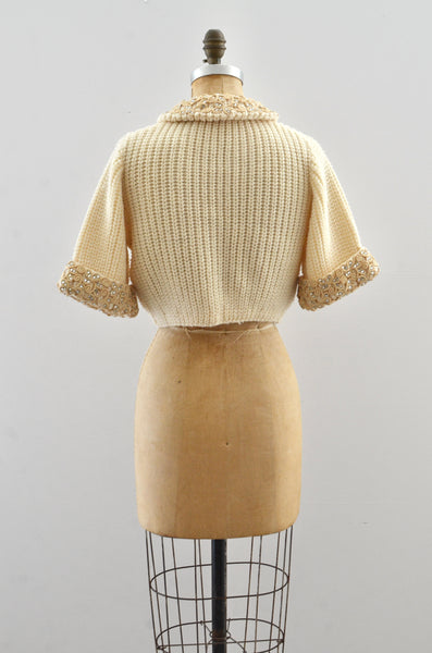 Vintage 1950's Chunky Cropped Cardigan
