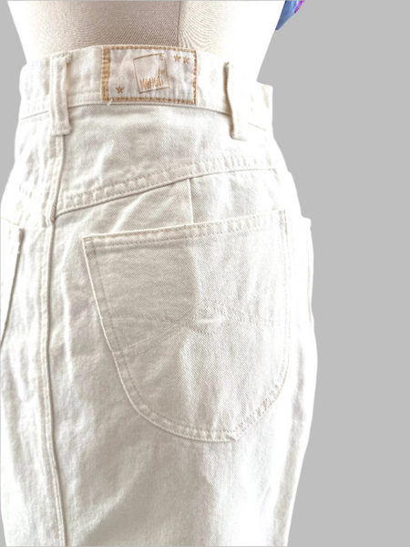 Mondi White Denim SKirt