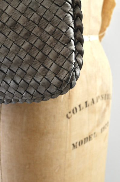 Bottega Veneta Intrecciato Veneta Hobo Silver