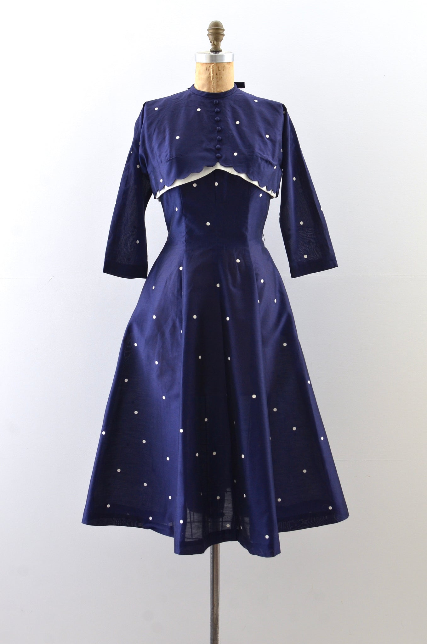 Vintage 1950's Polka Dot Dress