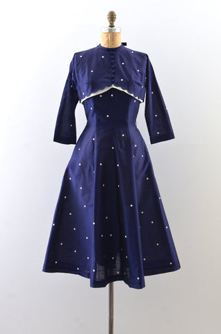 Vintage 1950's Polka Dot Dress