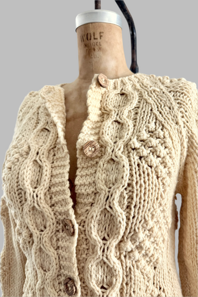 Fisherman Cable Knit Cardigan