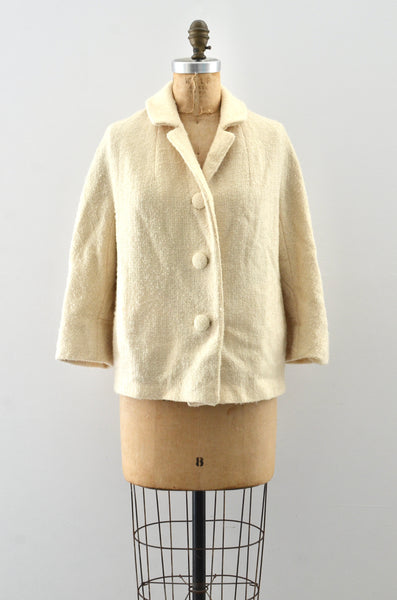 Vintage 1950s Boucle Knit Jacket