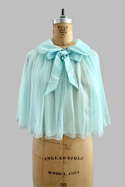 Vintage Babydoll Seafoam Green Jacket