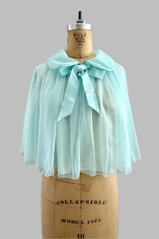 Vintage Babydoll Seafoam Green Jacket