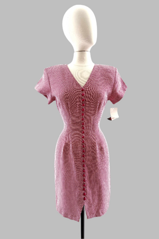 80s Button Front Dress