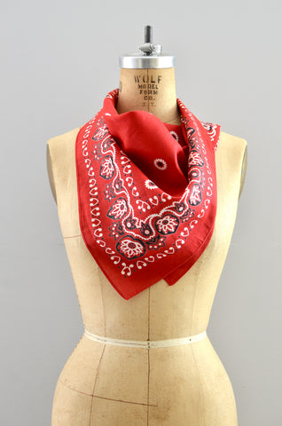 Vintage 1970s Red & Yellow Bandana - Bundle