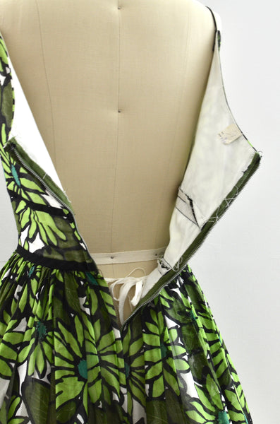 Vintage 50's Green Daydress